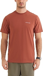 Columbia CSC Basic Logo Brushed CS0282-229 Kiremit Kısa Kollu Bisiklet Yaka Erkek Tişört