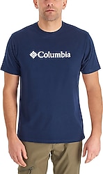 Columbia CSC Basic Logo Brushed CS0287-466 Lacivert Kısa Kollu Erkek Tişört