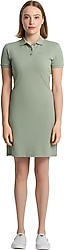 Columbia CSC Basic Polo CS0378-348 Yeşil Kısa Kollu Elbise