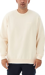 Columbia Gem Label Crewneck CS0382-190 Krem Erkek Sweatshirt