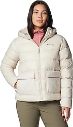 Columbia Harmony Falls WL1443-278 Kapüşonlu Bej Kadın Şişme Mont