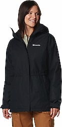 Columbia Hikebound II Long Insulated WL2638-010 Kapüşonlu Siyah Kadın Mont