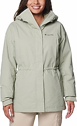 Columbia Hikebound II Long Insulated WL2638-348 Kapüşonlu Yeşil Kadın Mont