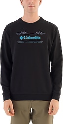 Columbia Nature And Back Crew CS0329-010 Siyah Erkek Sweatshirt