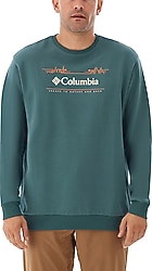 Columbia Nature And Back Crew CS0329-353 Yeşil Erkek Sweatshirt