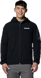 Columbia Tall Heights II WO9423-010 Kapüşonlu Siyah Erkek Softshell Mont