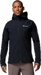 Columbia Trailborne WO9573-010 Kapüşonlu Siyah Erkek Softshell Mont