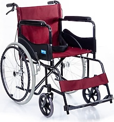 Comfort Plus DM809 Bordo Refakatçili Standart Tekerlekli Sandalye