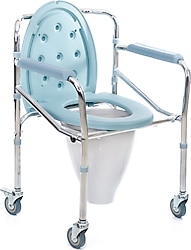Comfort Plus KY696 A Uzun Kovalı Hasta Tuvalet Sandalyesi