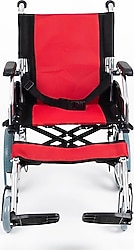 Comfort Plus KY863LABJ-A12 Kırmızı Alüminyum Tekerlekli Sandalye