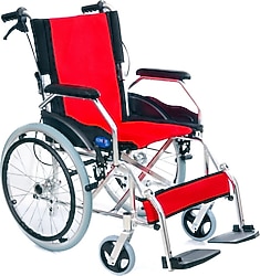 Comfort Plus KY863LAJ-A20 Kırmızı Refakatçı Tekerlekli Sandalye