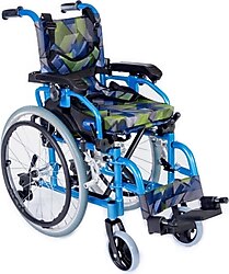 Comfort Plus KY980LQ-30 Alüminyum Mavi Pediatrik Tekerlekli Sandalye
