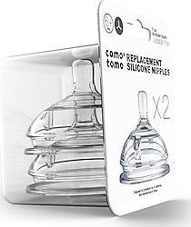 Comotomo Değişken Akışlı 6 Ay+ 2'li Silikon Biberon Emziği