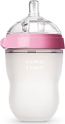 Comotomo Orta Akışlı 3-6 Ay Silikon Biberon 250 ml Pembe