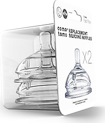 Comotomo Hızlı Akışlı 6 Ay+ 2'li Silikon Biberon Emziği