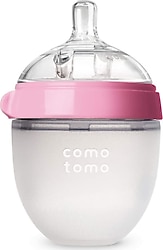 Comotomo Yavaş Akışlı 0-3 Ay Yenidoğan Silikon Biberon 150 ml Pembe