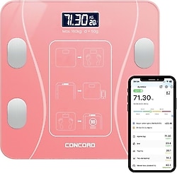 Concord C-W01 Pembe Dijital Akıllı Baskül