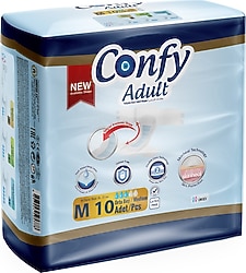 Confy Adult Orta Boy M 10'lu Hasta Bezi