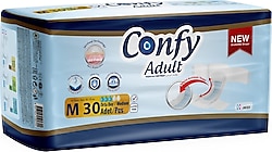 Confy Adult Orta Boy M 30'lu Hasta Bezi