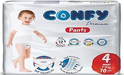 Confy Premium 4 Numara Maxi 70'li Külot Bez