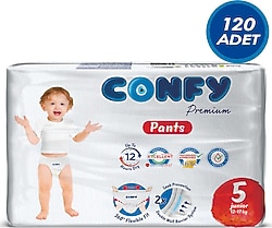 Confy Premium 5 Numara Junior 120'li Külot Bez