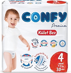 Confy Premium 4 Numara Maxi 30'lu Külot Bez