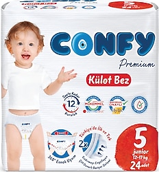 Confy Premium 5 Numara Junior 24'lü Külot Bez