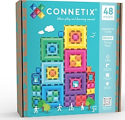 Connetix Bright Portal Pack 48 Parça Manyetik Bloklar