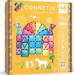 Connetix Glitter Castle Pack 48 Parça Manyetik Bloklar