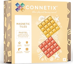 Connetix Pastel Lemon&Peach Base Plate 2 Parça Manyetik Bloklar