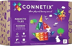 Connetix Rainbow 60 Parça Manyetik Bloklar Başlangıç Seti
