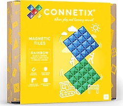 Connetix Rainbow Blue Green Base Plate 2 Parça Manyetik Bloklar