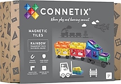 Connetix Rainbow Transport 50 Parça Manyetik Bloklar