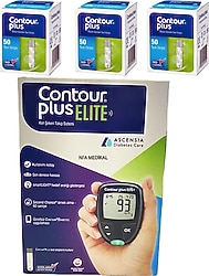 Contour Plus Elite Şeker Ölçüm Cihazı + 50'li 3 Paket Şeker Ölçüm Çubuğu
