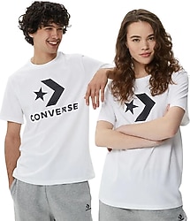Converse Go-To 10025458 Kısa Kollu Bisiklet Yaka Tişört