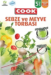 Cook Büyük Boy Sebze ve Meyve Torbası 5'li