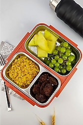 Cooker YK1392 Turuncu Bölmeli Beslenme Kutusu