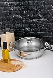 Cooker Lara 24 cm Çelik Karnıyarık Tenceresi