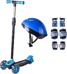 Cool Wheels Twist Mavi Işıklı 3 Tekerlekli Çocuk Scooter Seti