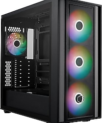 Cooler Master MasterBox 600 MB600-KGNN-S00 ARGB Fanlı Siyah E-ATX Bilgisayar Kasası