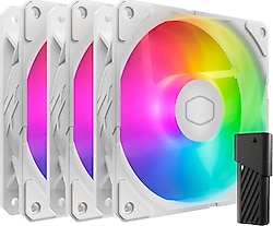 Cooler Master SickleFlow Edge 120 ARGB MFX-B2DW-253P2-R2 Beyaz 3'lü 12 cm Kasa Fanı