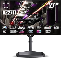 Cooler Master Tempest GZ2711 27" 0.03 ms OLED 2K Pivot 240 Hz Oyuncu ...