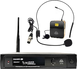 Cooma B-2798 UHF 1 Yaka 1 Headset Kablosuz Mikrofon