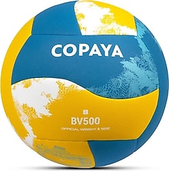 Copaya BV500 Hibrit Sarı-Mavi 5 Numara Plaj Voleybol Topu