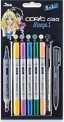 Copic Ciao 5+1 Manga 1 Marker Kalem Seti