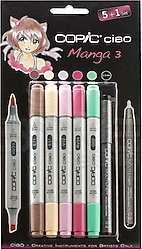 Copic Ciao 5+1 Manga 3 Marker Kalem Seti