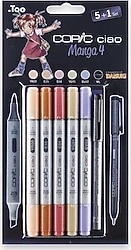 Copic Ciao 5+1 Manga 4 Marker Kalem Seti