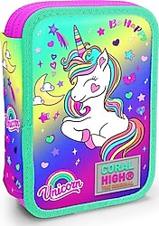 Coral High 11129 Unicorn Desenli Çift Katlı Kalemlik