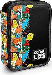 Coral High 11150 Karikatür Desenli Çift Katlı Kalemlik