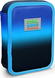 Coral High 11152 Lacivert-Mavi Renk Geçişli Çift Katlı Kalemlik